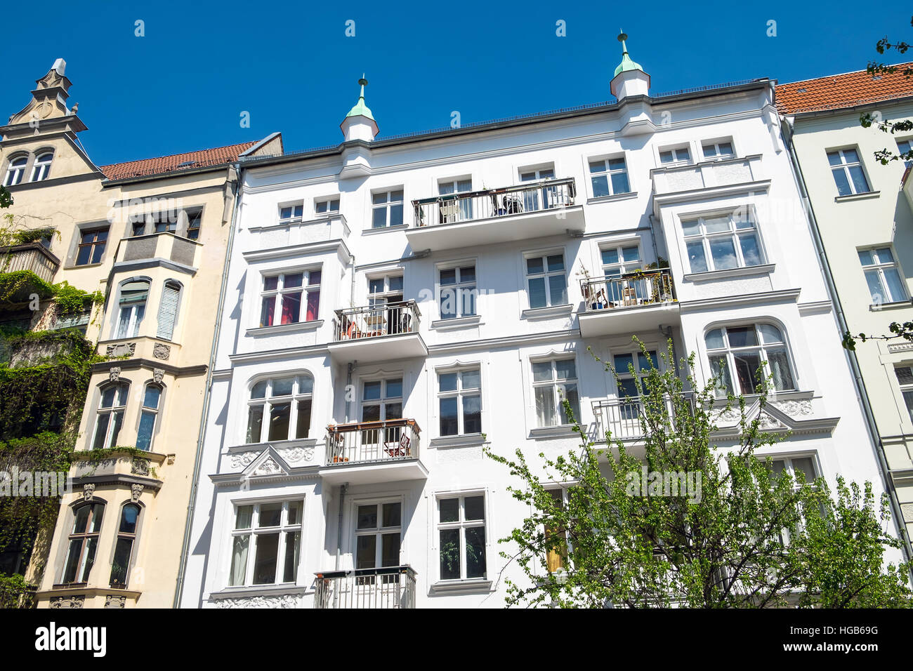 Historic residential houses in berlin hires stock photography and