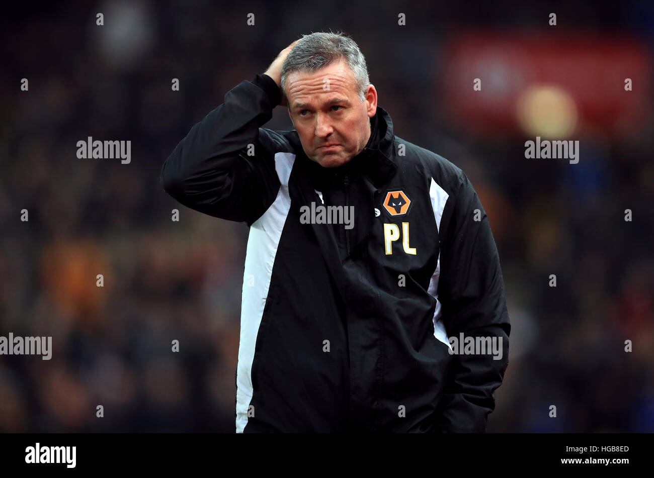 Wolverhampton Wanderers manager Paul Lambert during the Emirates FA Cup ...