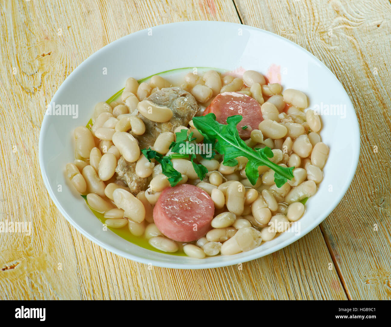 Cassoulet pur porc /Traditional French cuisine Stock Photo