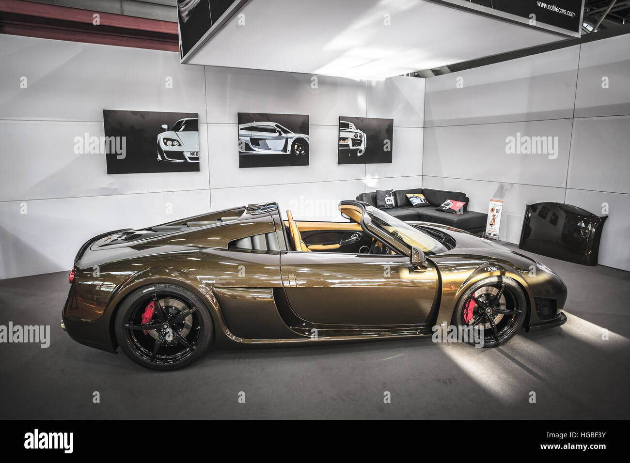 Italy, Bologna motor show 2016, Noble m600 roadster luxury sport car auto Stock Photo