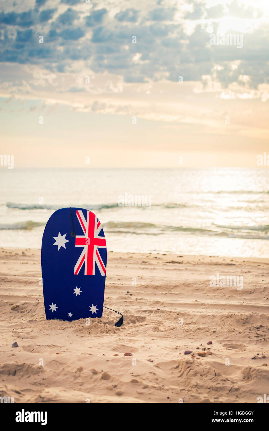 Australia flag beach hires stock photography and images Alamy