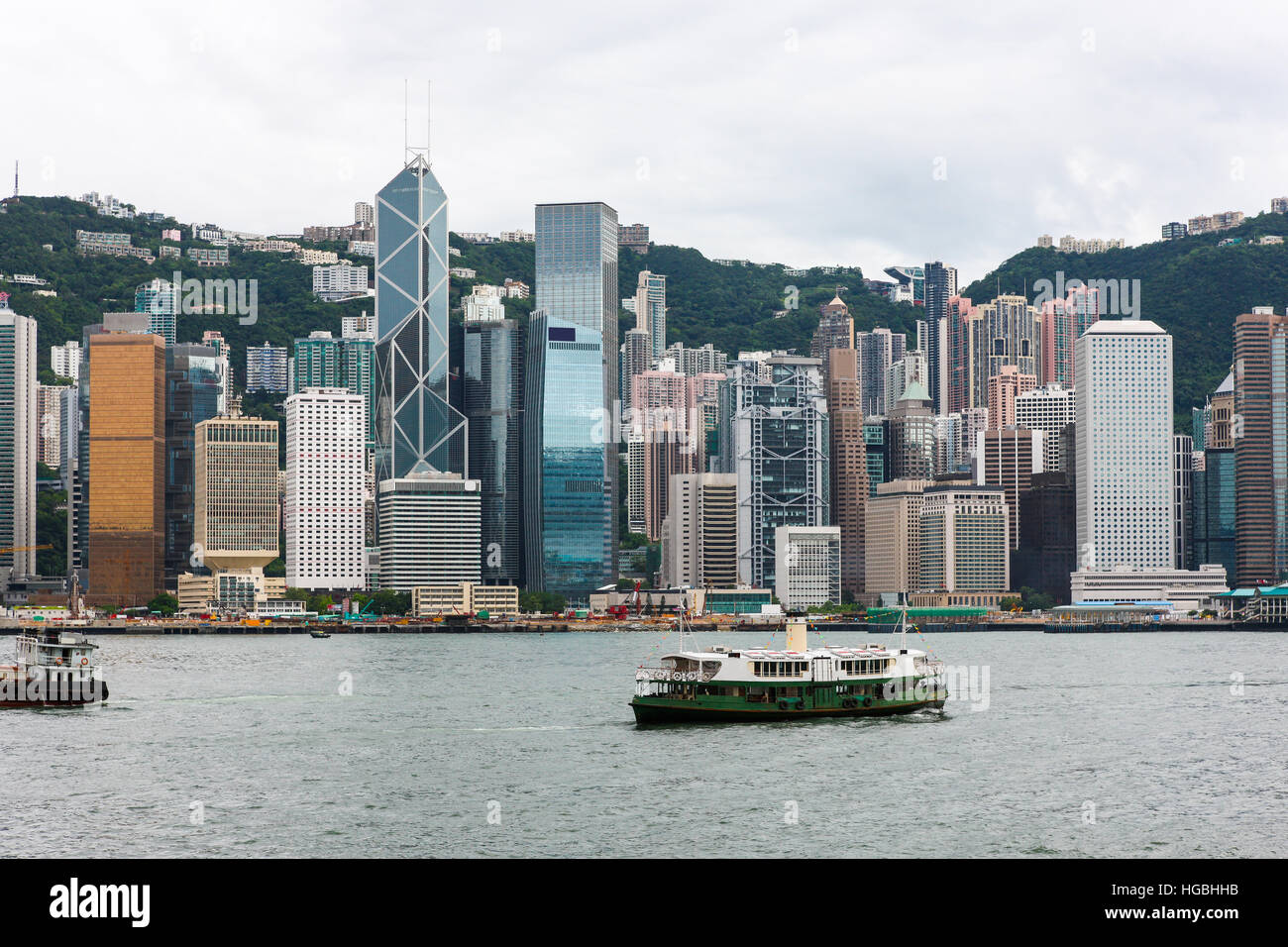 Hong Kong Island Skyline from across Victoria Harbour Stock Photo - Alamy