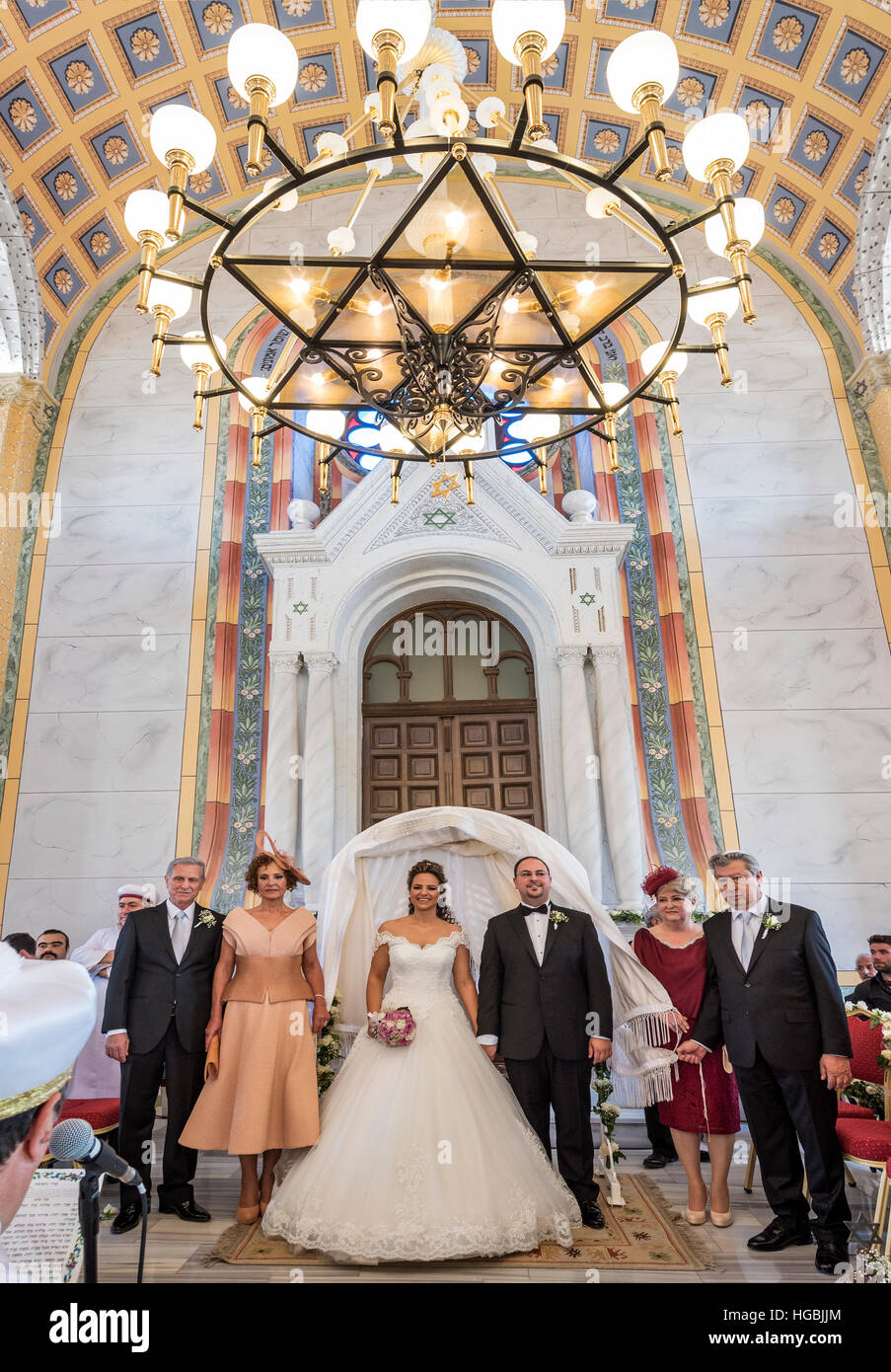 Jewish wedding after 41 years,at the restored Edirne Synagogue Turkey