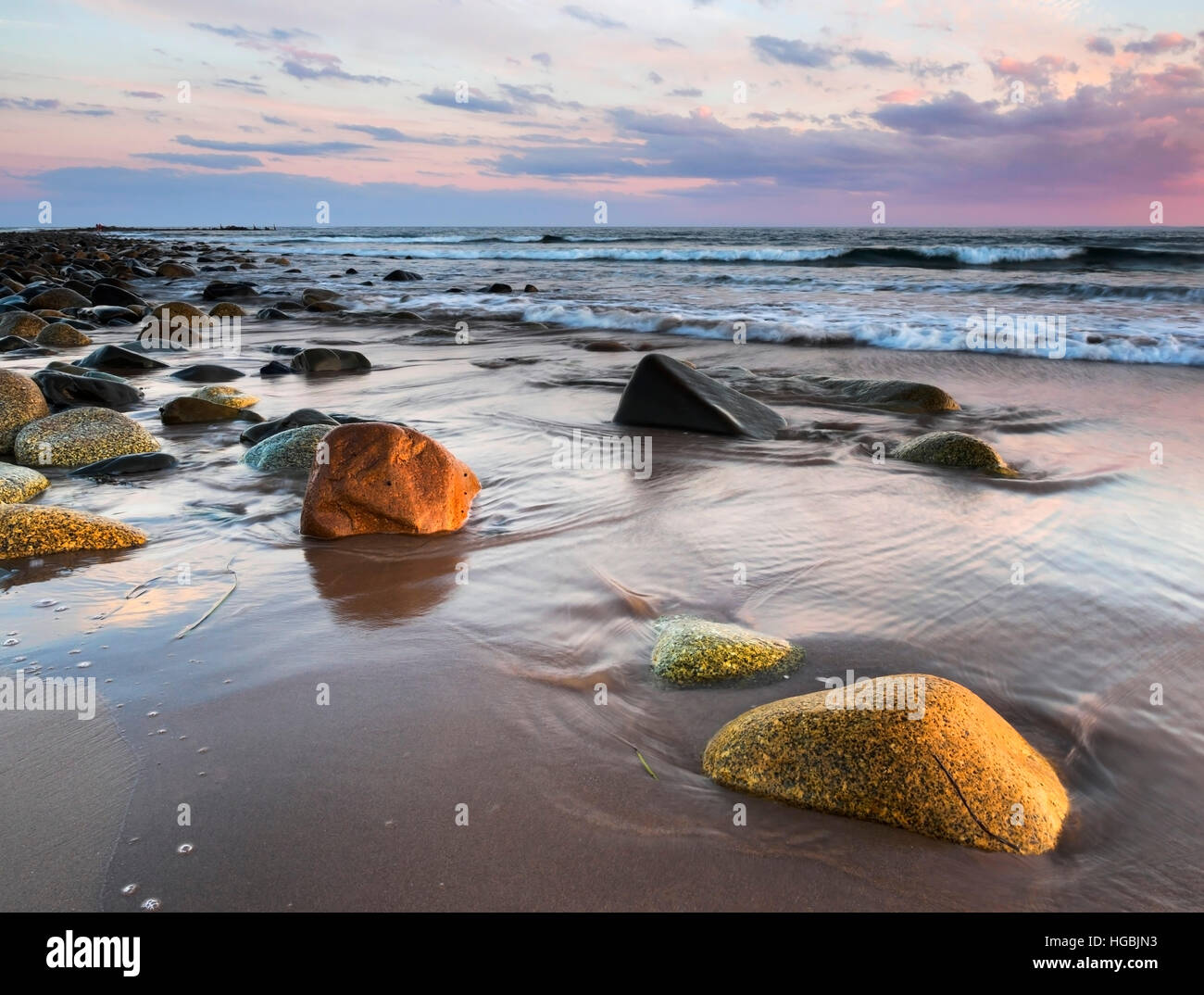 Conrads Beach, Lawrencetown, Halifax County, Nova Scotia. Stock Photo