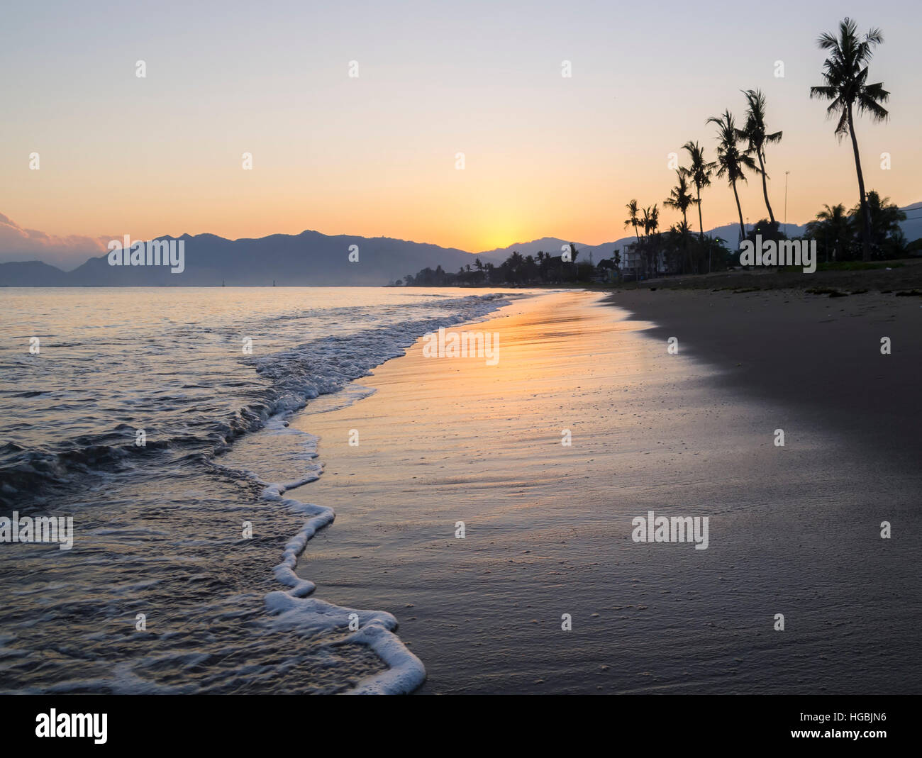 Sunrise in Dili, East Timor Stock Photo