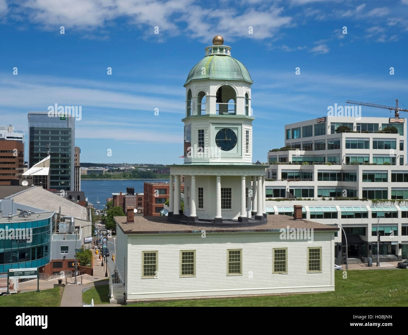 Halifax Town Clock, Halifax, Nova Scotia, Canada Stock Photo