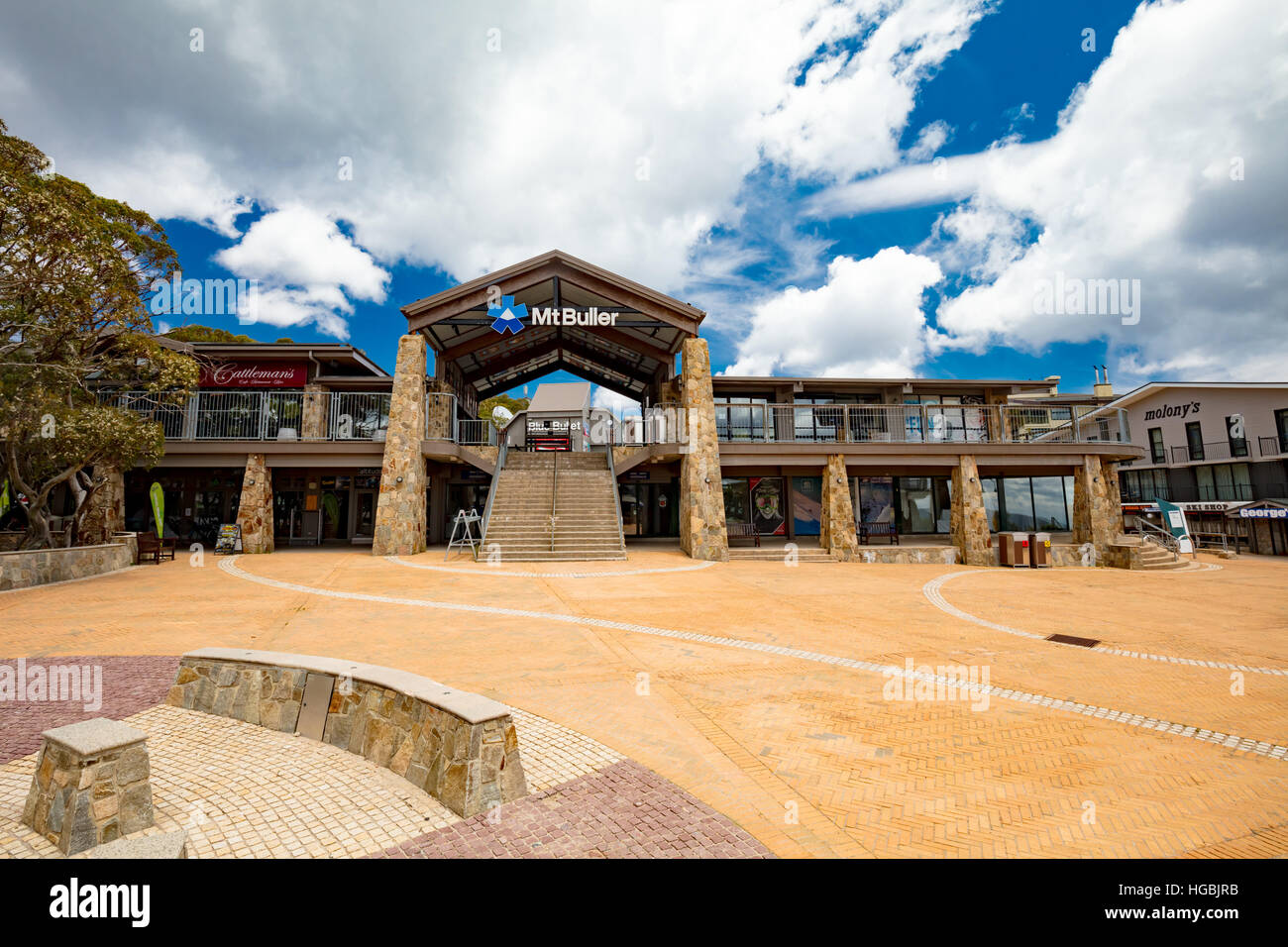 Mount Buller Village Stock Photo Alamy