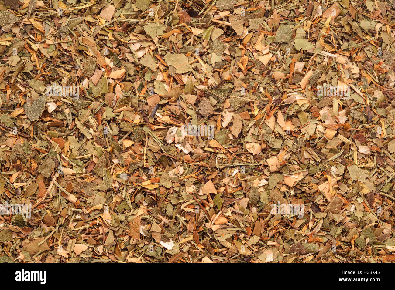 herbal dry tea mix texture background Stock Photo - Alamy