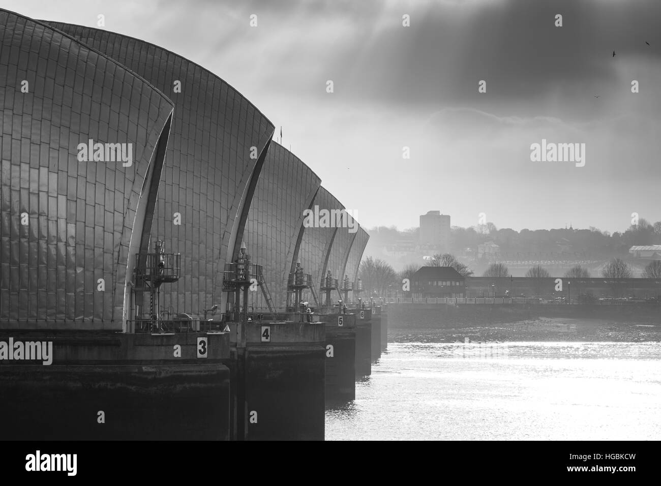 Thames Barrier Stock Photo