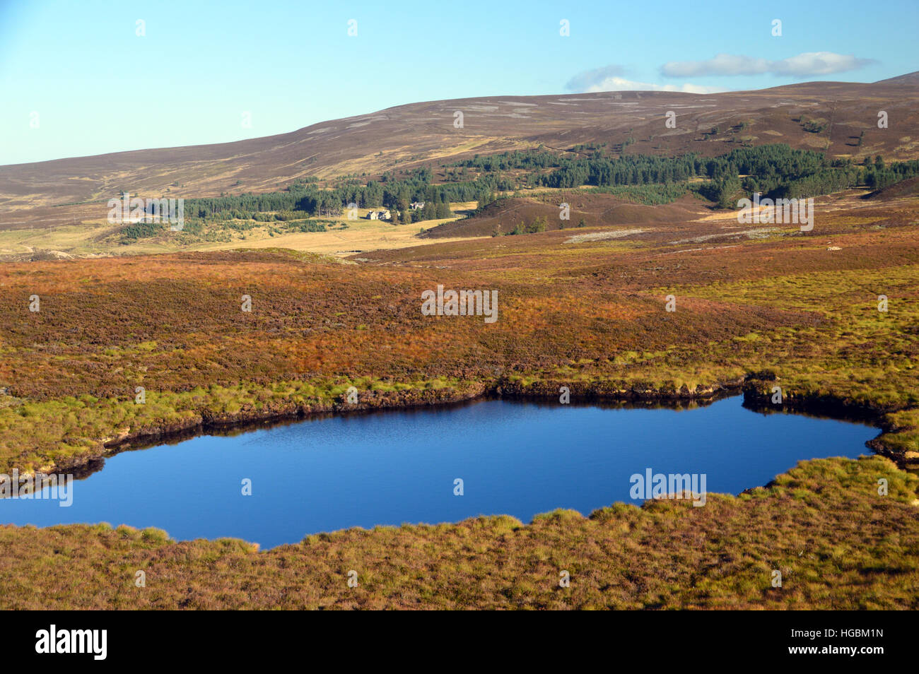 Looking over Towards Dorback Lodge over a Kettle Hole in the Northern