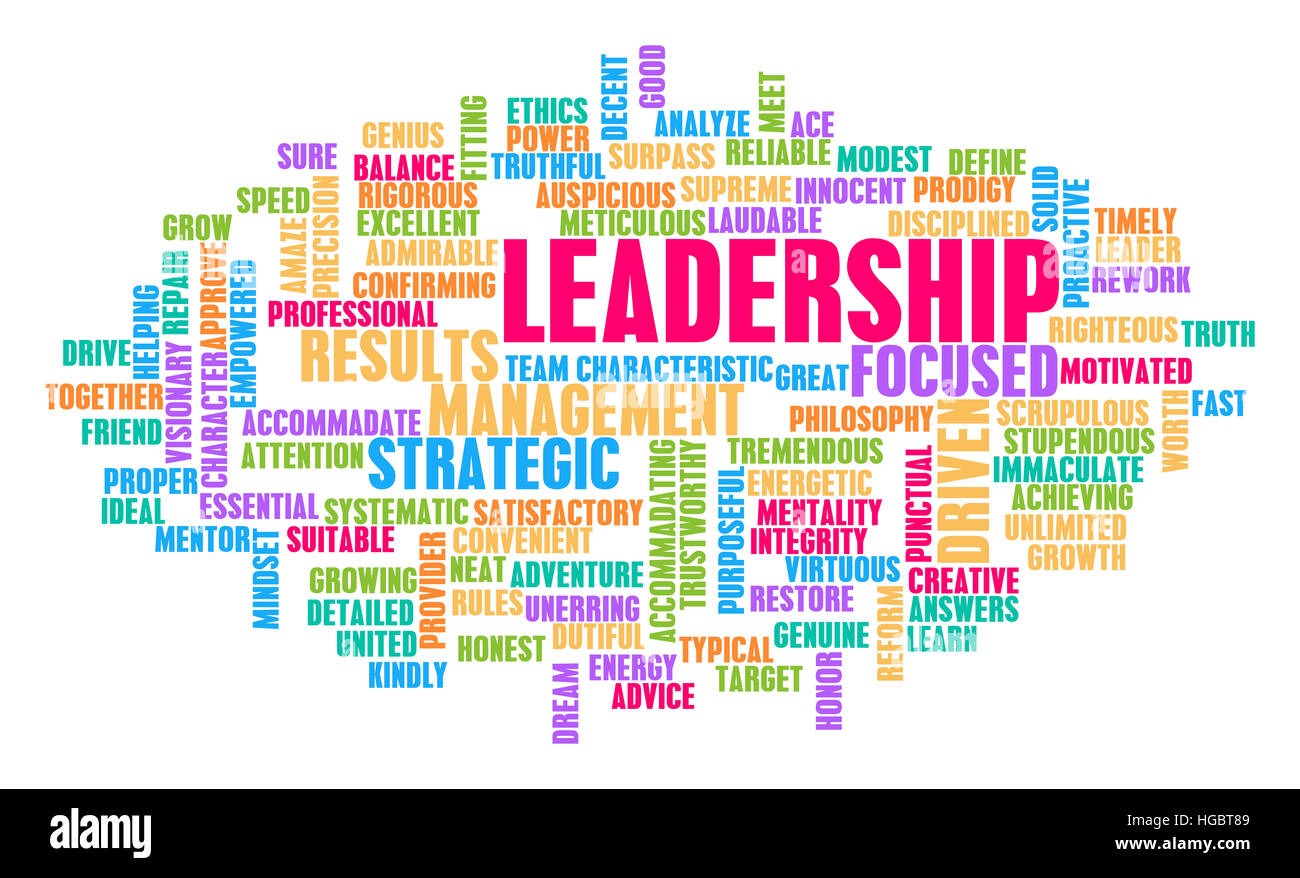 Leadership Word Cloud Concept on White Stock Photo Alamy