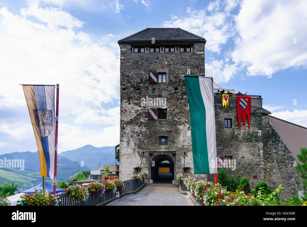 Kapfenberg: Oberkapfenberg Castle, Obere Steiermark, Steiermark, Styria, Austria Stock Photo