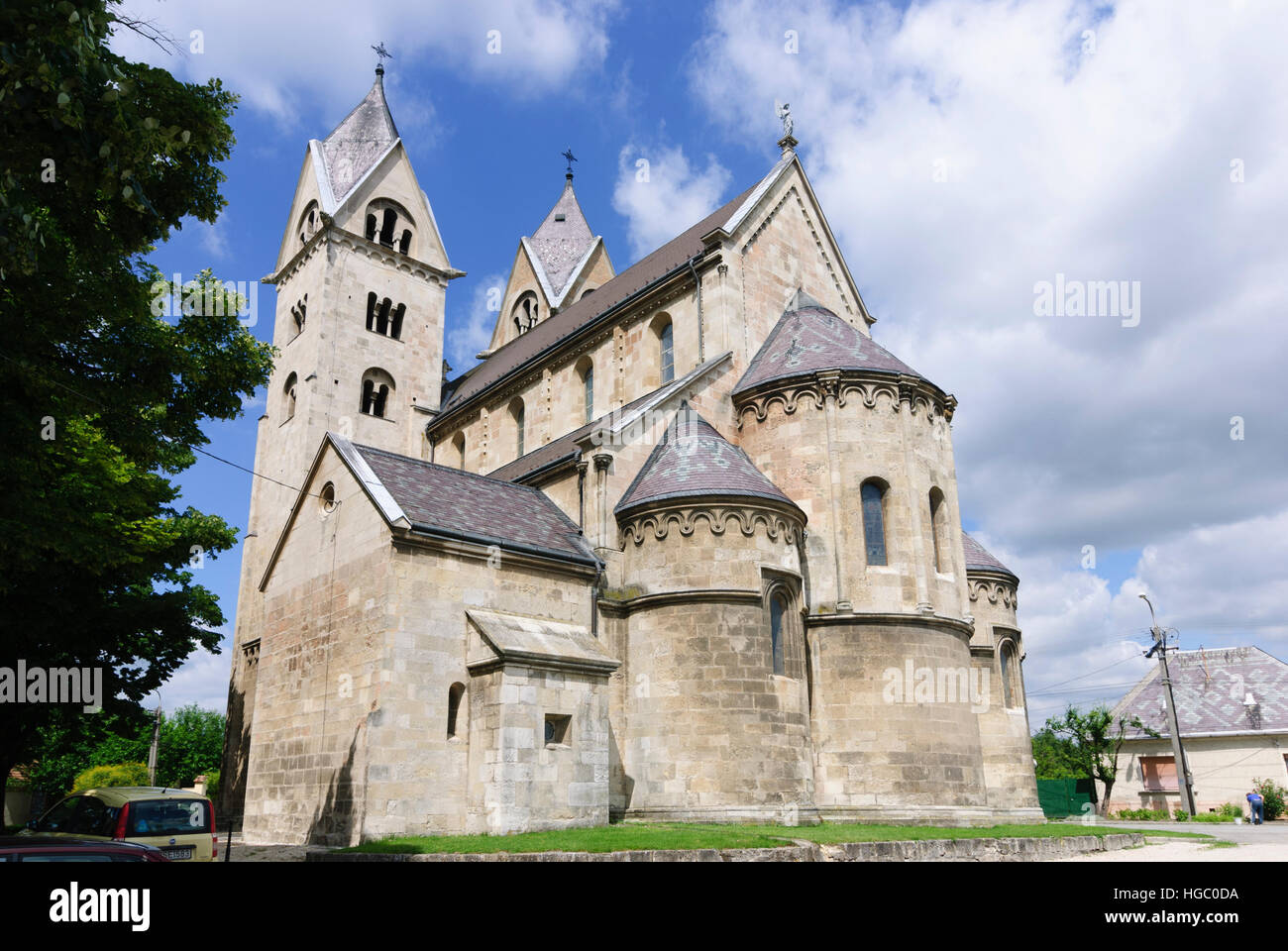 Lebeny: Romanesque Jakob's church, , Györ-Moson-Sopron, Hungary Stock Photo