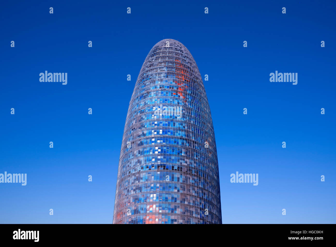 Agbar tower by Jean Nouvel, Barcelona Stock Photo