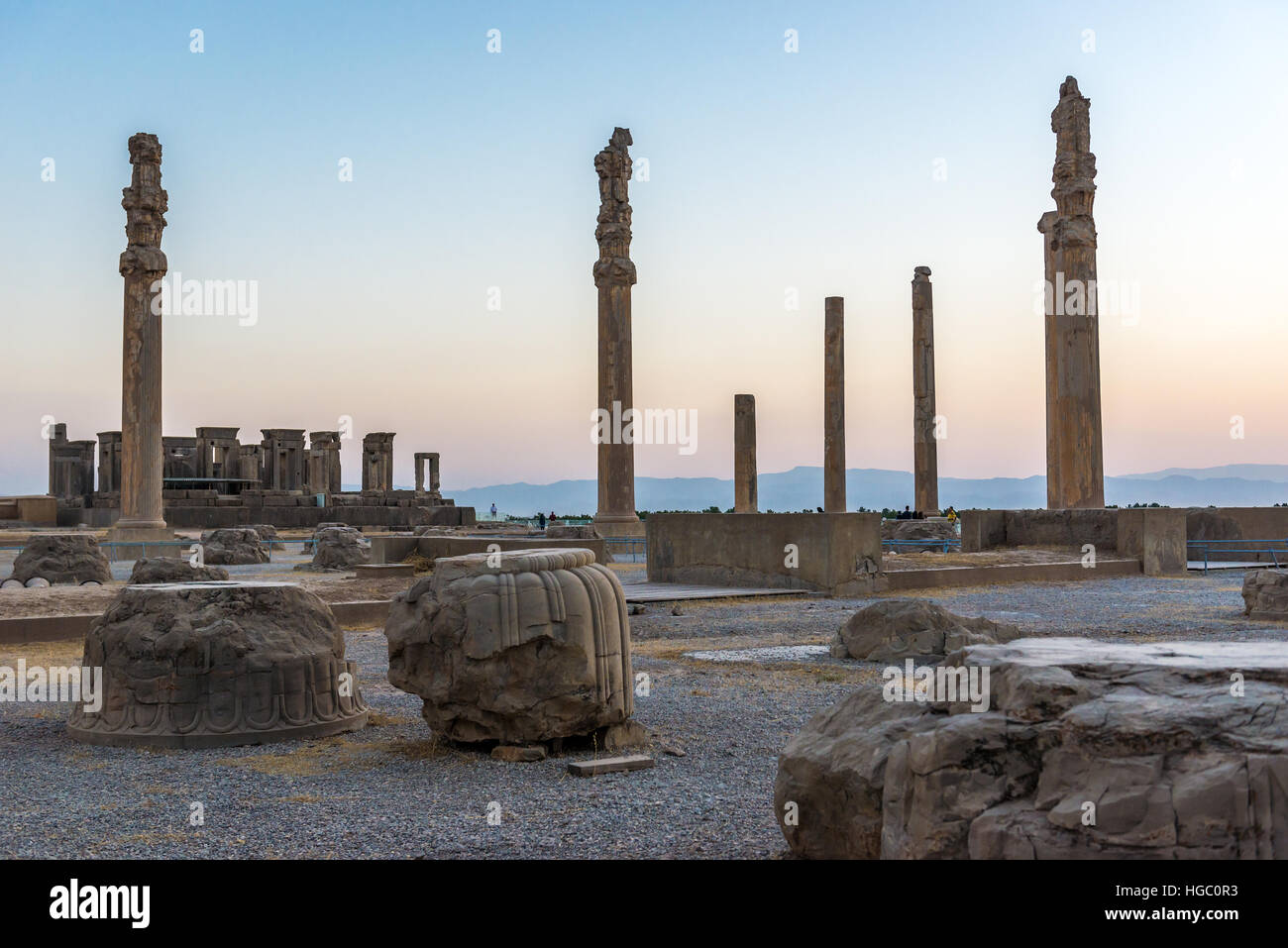 Ruins of Apadana Palace in Persepolis - ancient city of Persians ...