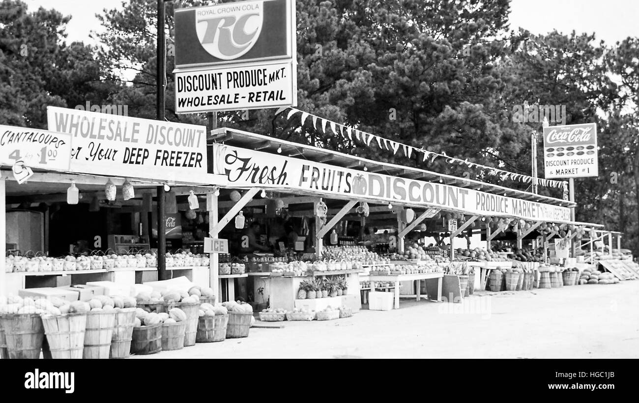 Roadside advertisements Black and White Stock Photos & Images Alamy