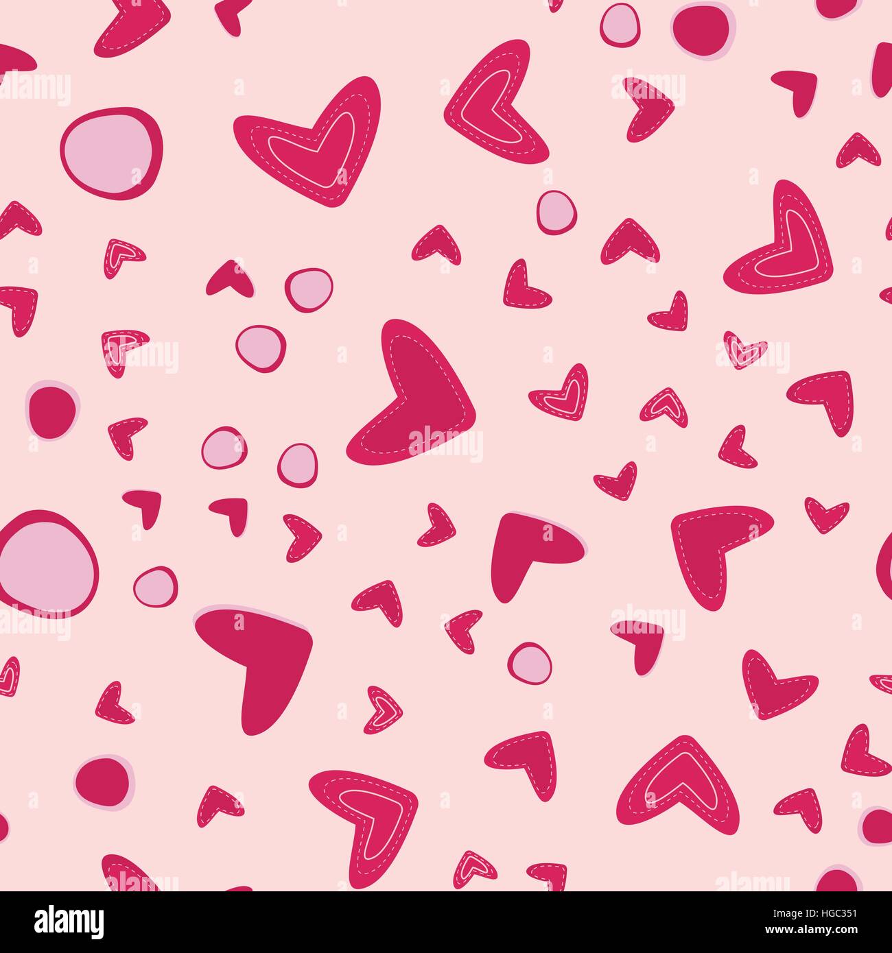 Stock Heart Pattern Hearts pattern wallpaper Stock Vector Images - Alamy