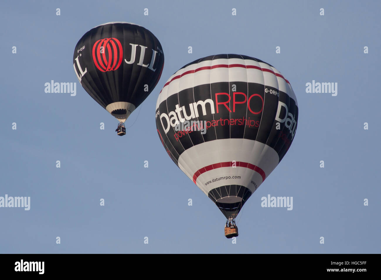 G-DRPO Cameron Hot Air Balloon of Datum RPC at Bristol International Balloon Fiesta 2016 Stock Photo