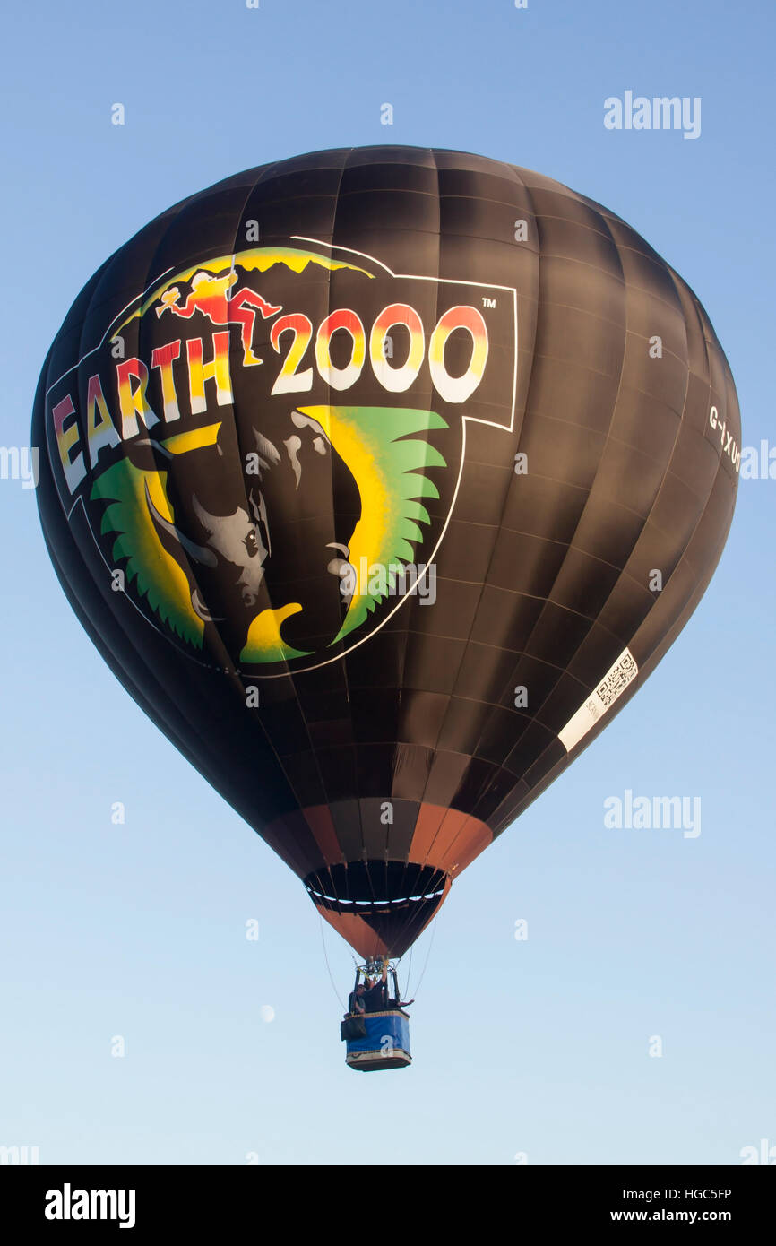 G-BXUO Lindstrand Earth 2000 Hot Air Balloon at Bristol International Balloon Fiesta 2016 Stock Photo