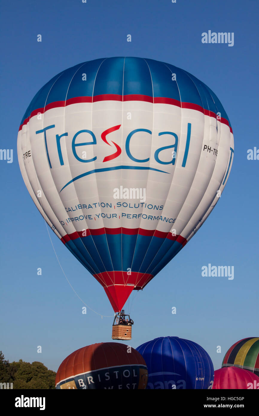 PH-TRE Trescal Cameron Hot Air Balloon at Bristol International Balloon Fiesta 2016 Stock Photo