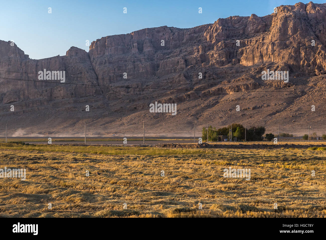 Rural landscape of Fars Province in Iran Stock Photo