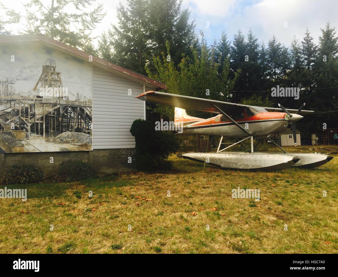 Protection Island, nanaimo, vancouver island a seaplane Stock Photo