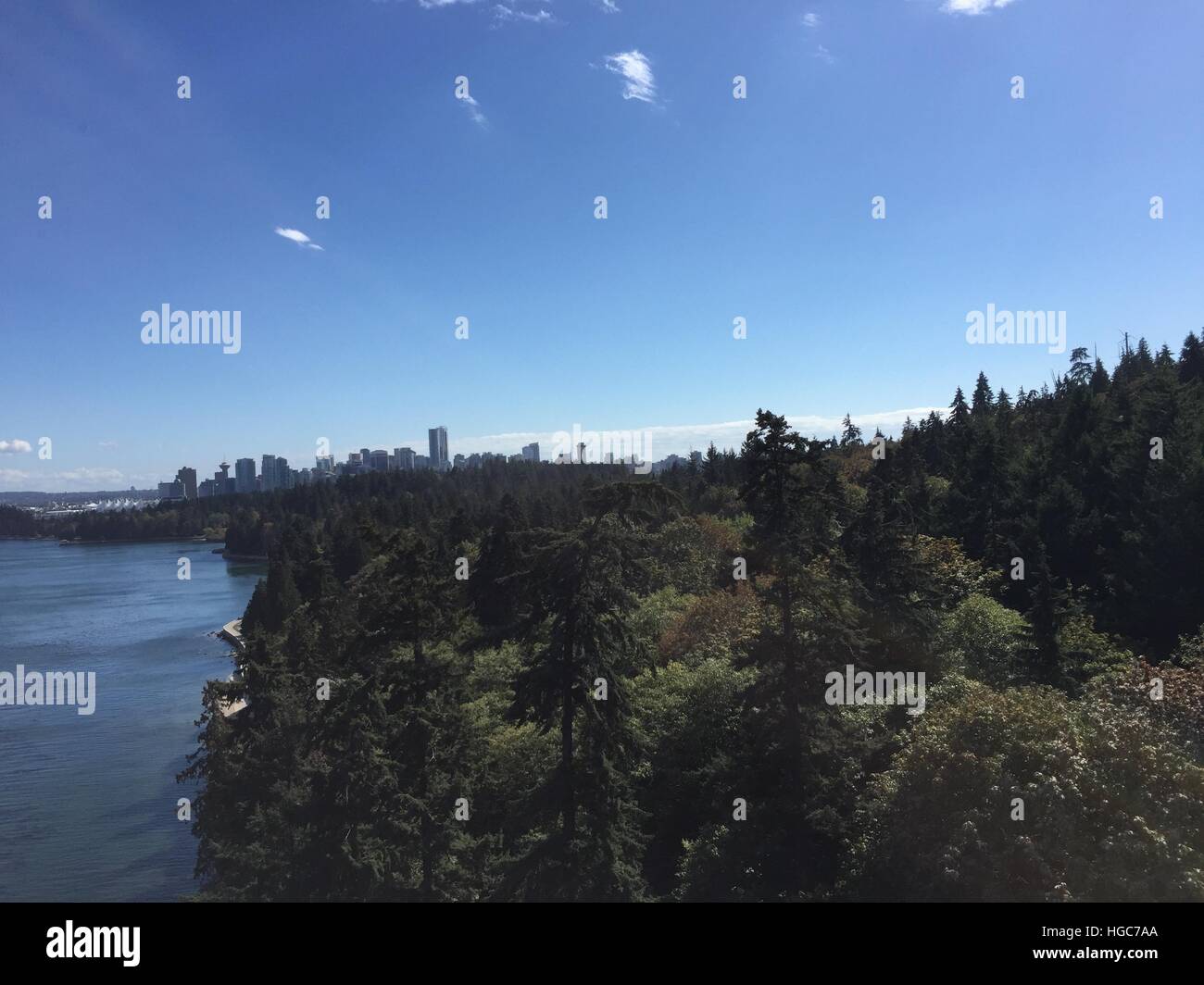 Vancouver: downtown skyline from Stanley Park Stock Photo - Alamy