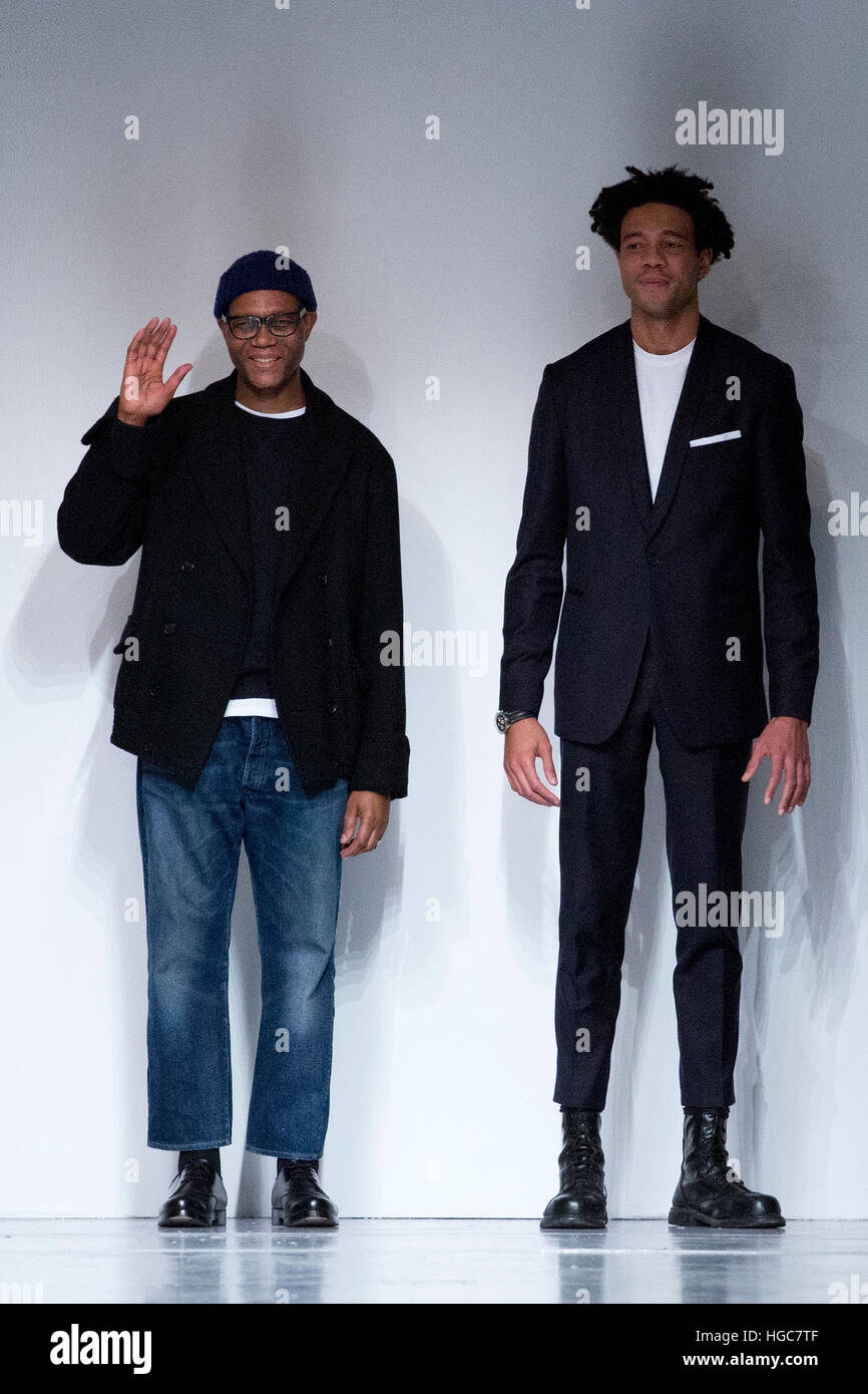 Joe and Charlie Casely-Hayford greet the audience at the end