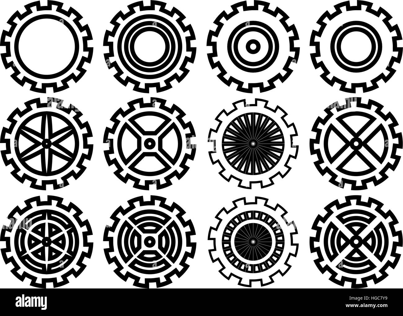 Gear icon vector illustration,cogwheel,set of gear wheels Stock Vector ...