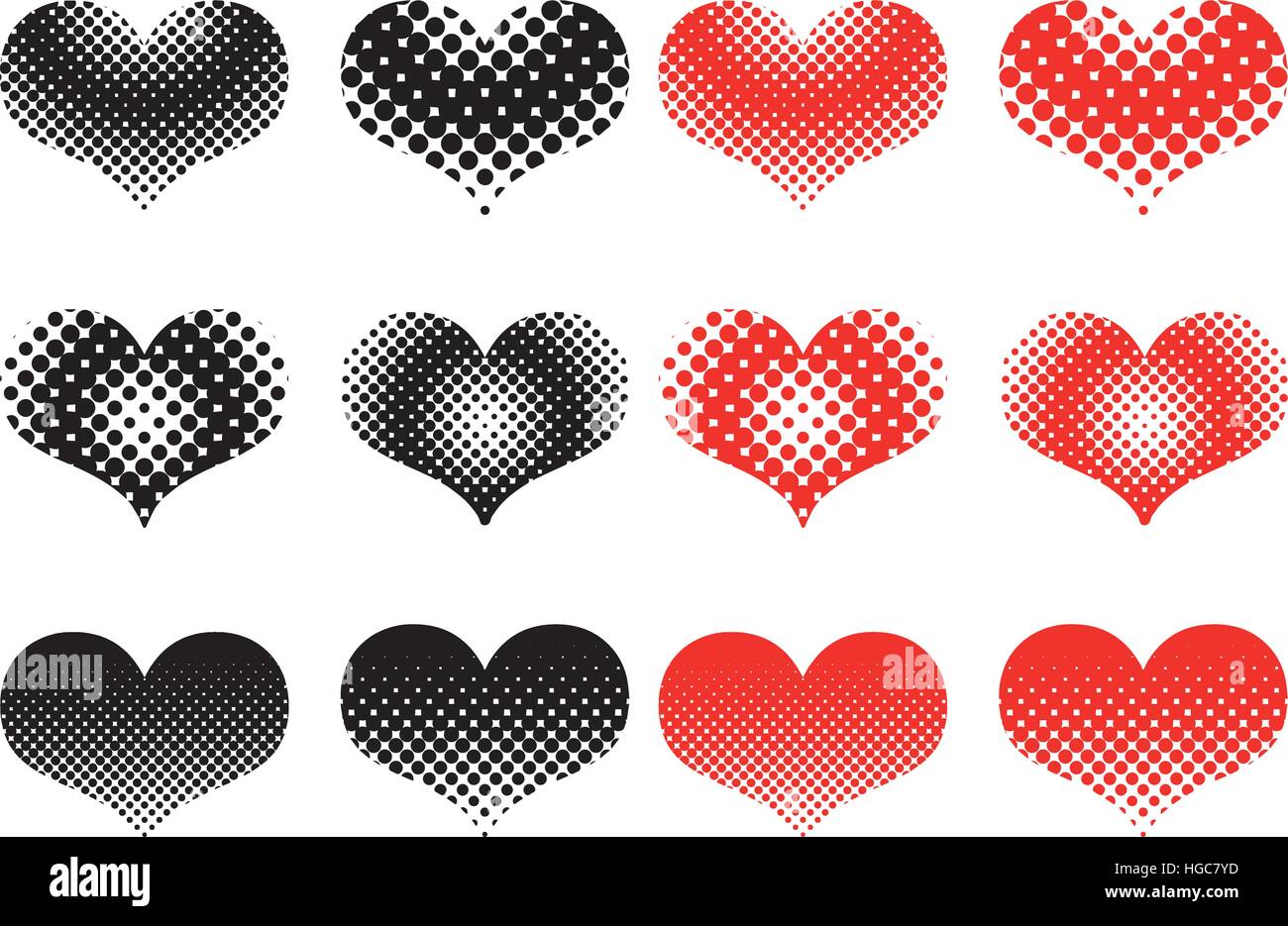 heart set , Valentine heart, vector set Stock Vector Image & Art - Alamy