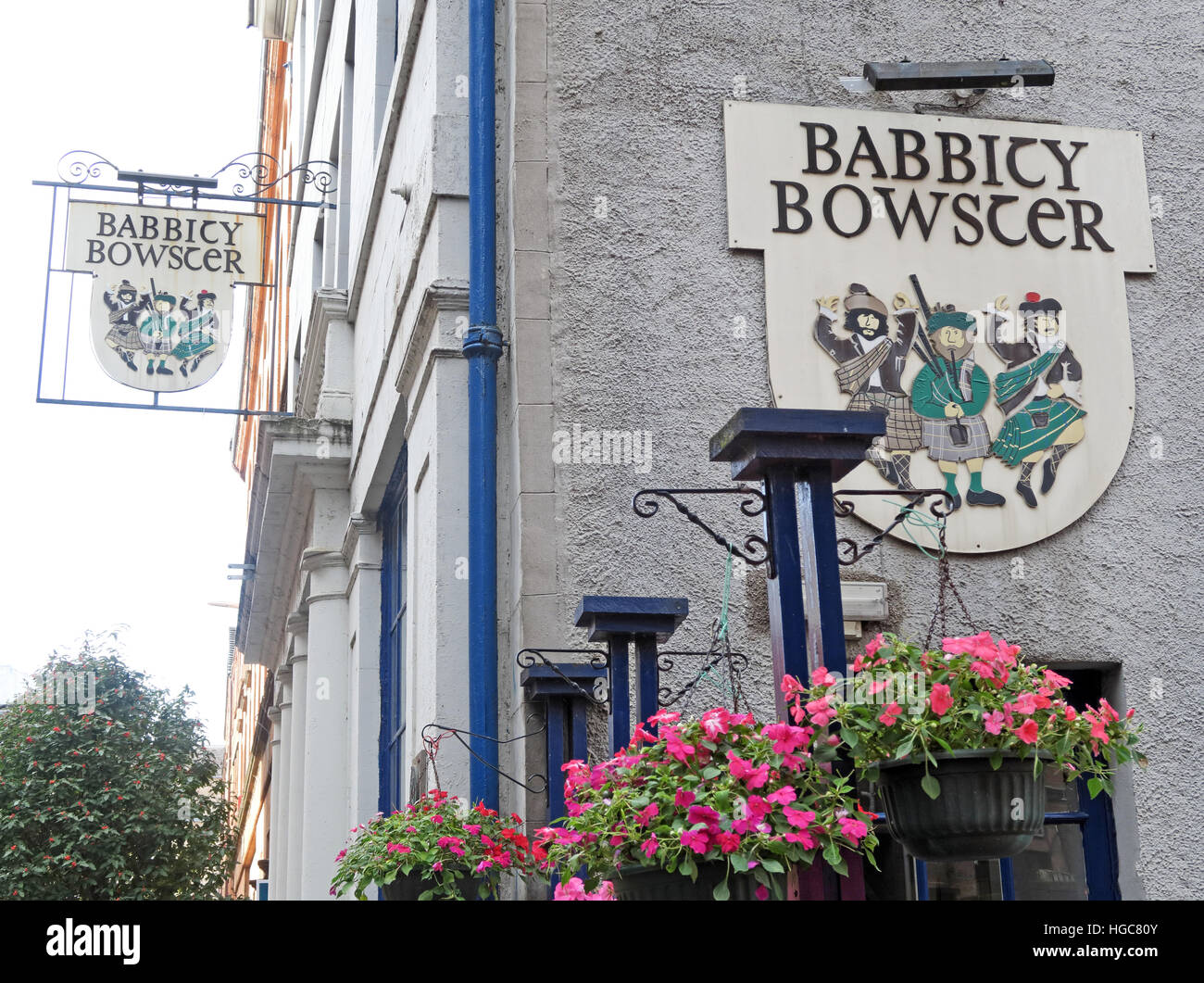 The Babbity Bowster Tavern, 16-18 Blackfriars St, Glasgow, Scotland, UK,  G1 1PE Stock Photo