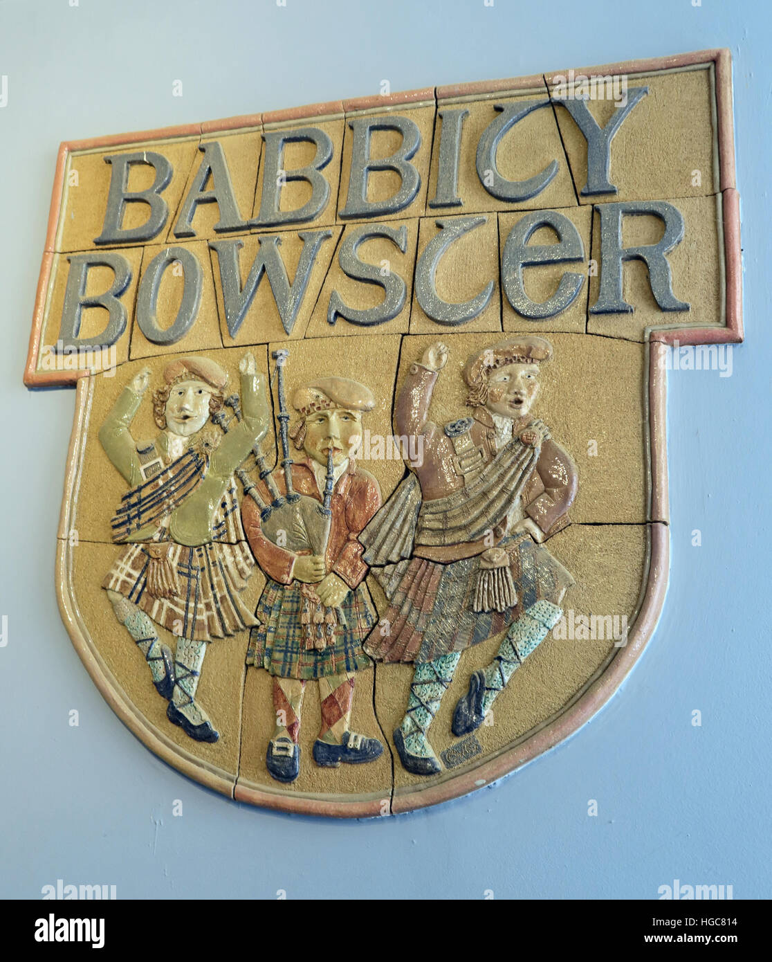 The Babbity Bowster Tavern, 16-18 Blackfriars St, Glasgow, Scotland, UK,  G1 1PE Stock Photo