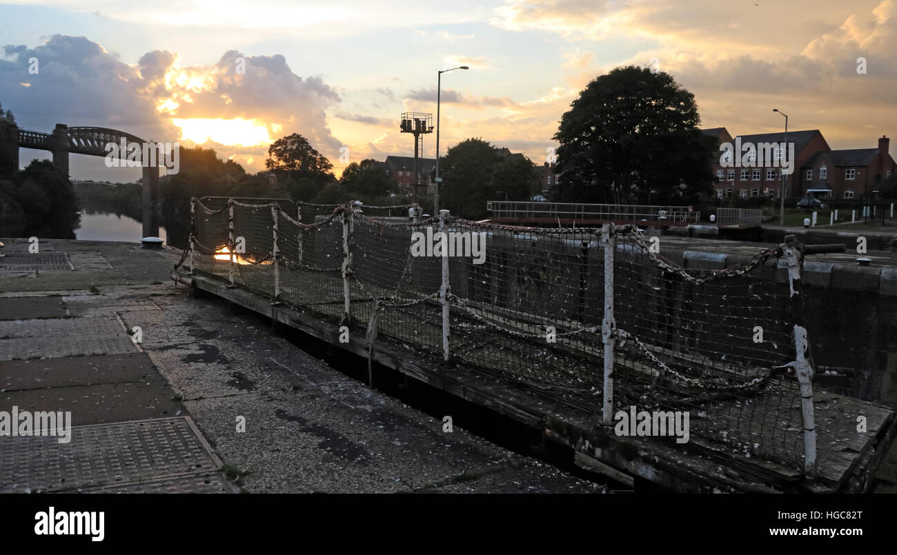 Latchford Village & locks, south Warrington,Cheshire,England,UK Stock