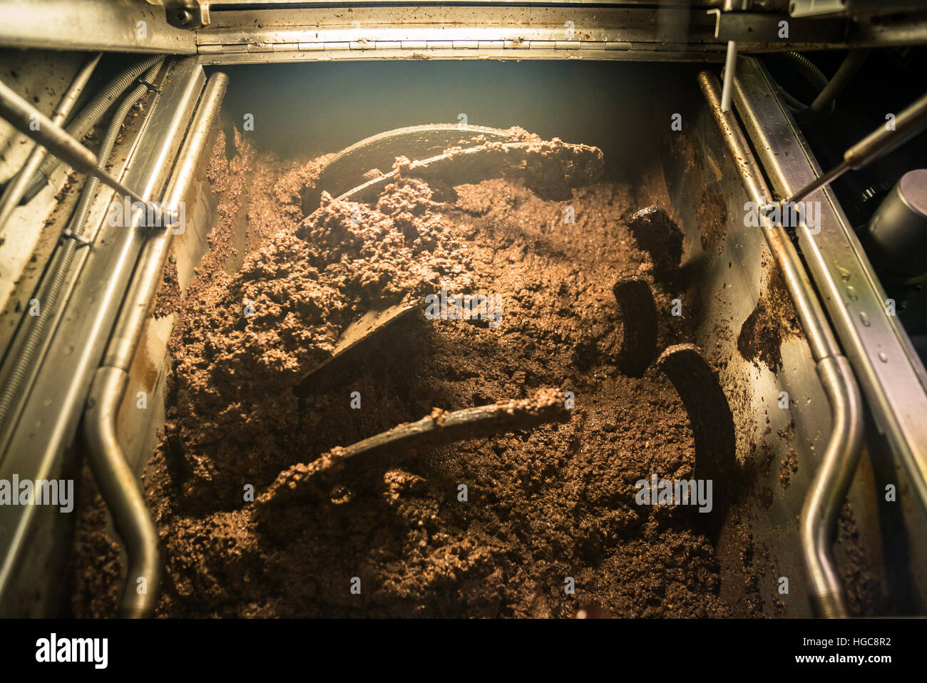 Pulp manufacturing obtained from the pressing of the olives in a modern ...