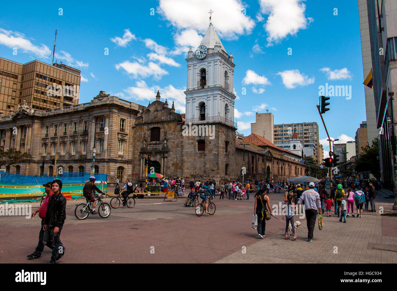 City streets of Bogota Stock Photo