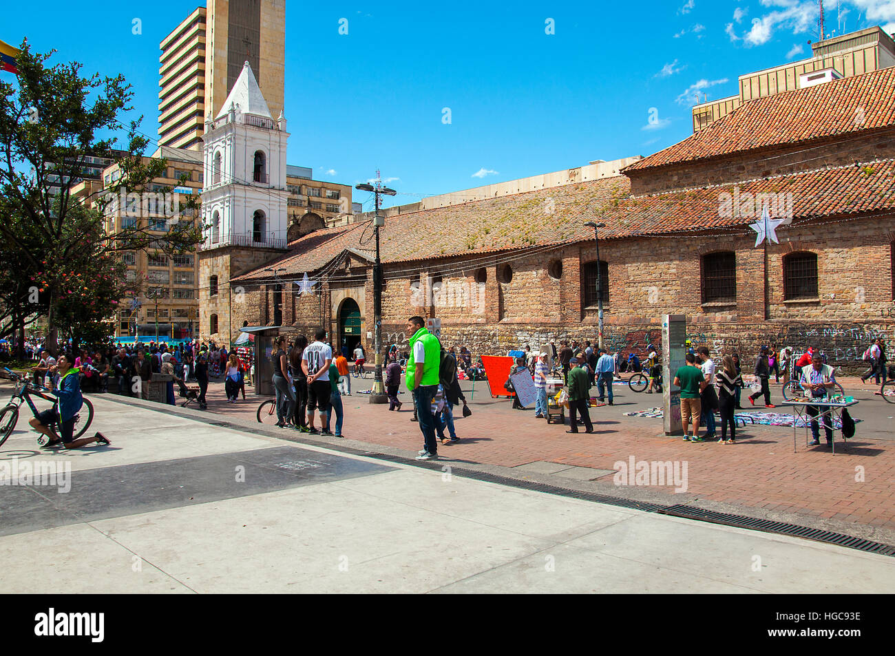 City streets of Bogota Stock Photo