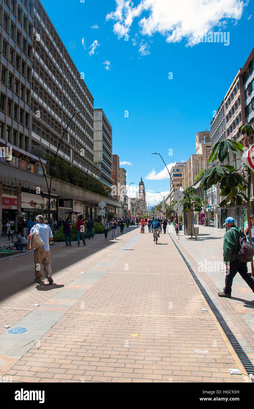 City streets of Bogota Stock Photo