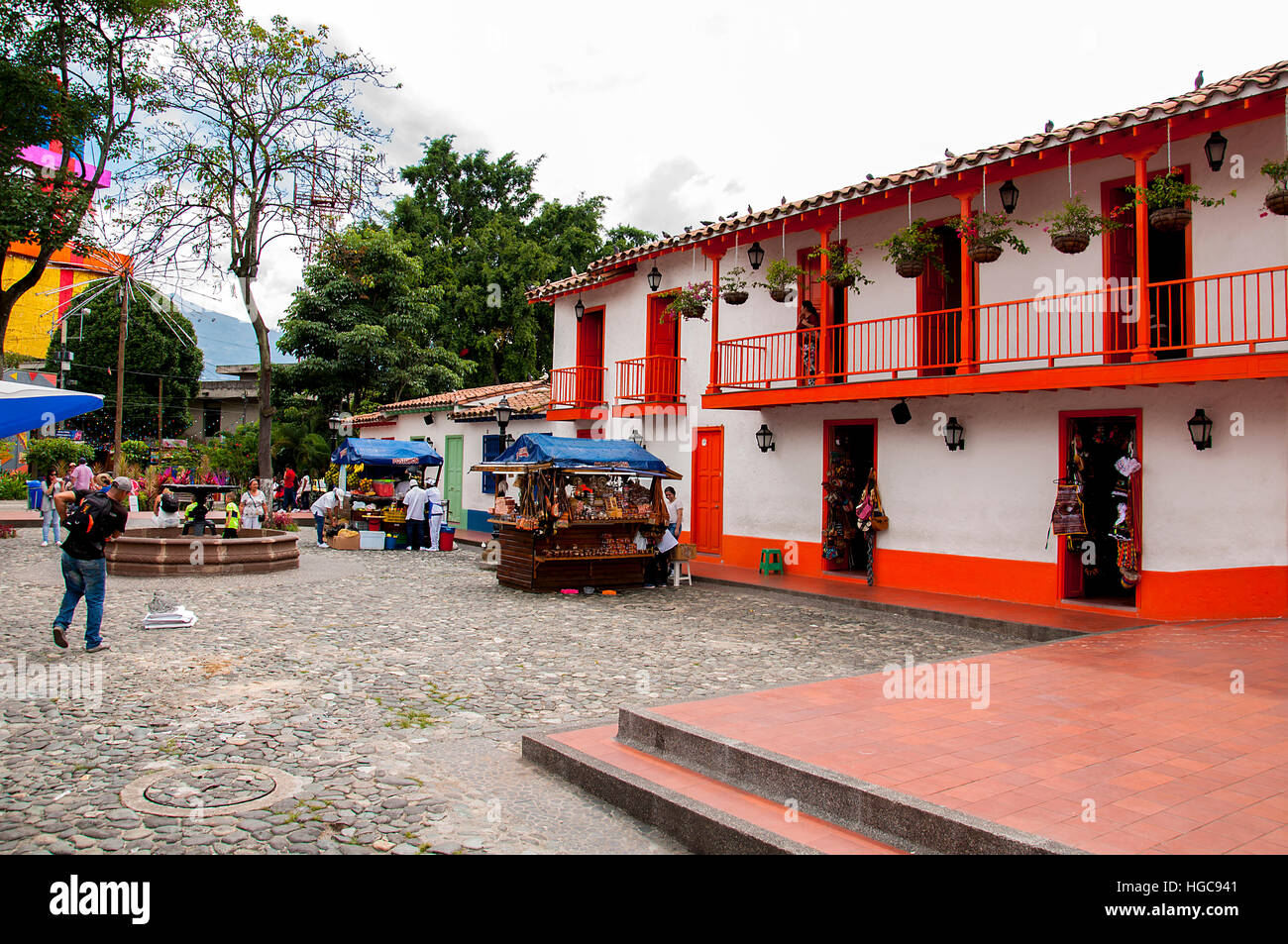 Pueblito Paisa in Nutibara Hill, Medellin, Colombia Stock Photo