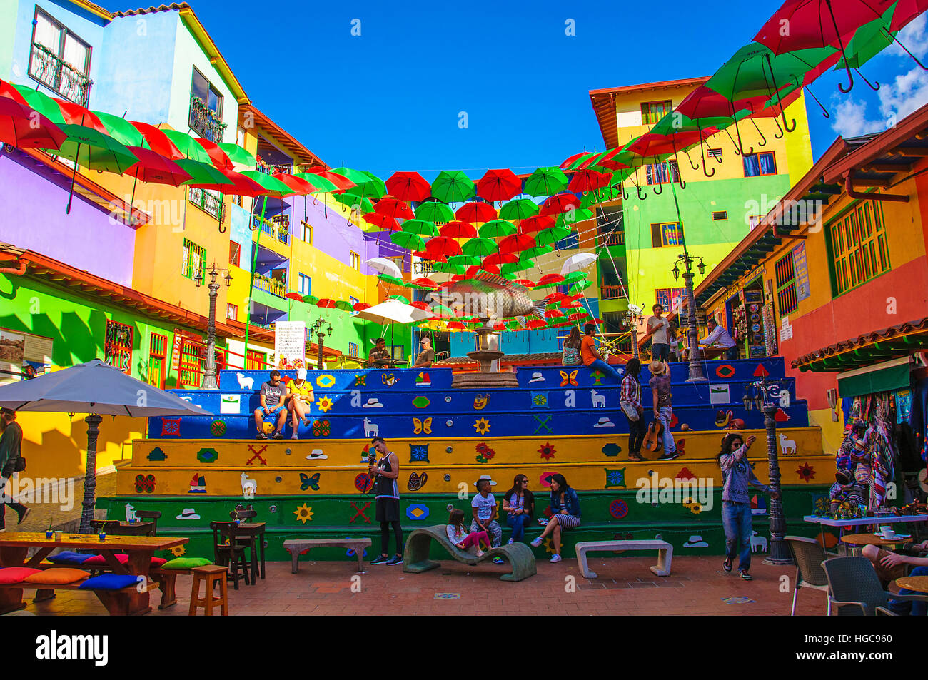 Guatape, Medellin, Colombia Stock Photo