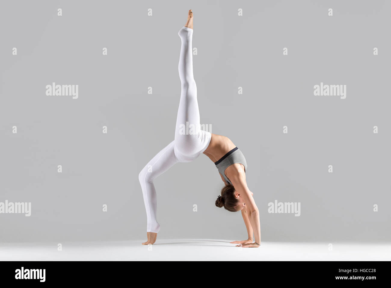 Yoga Pose: One legged Wheel pose