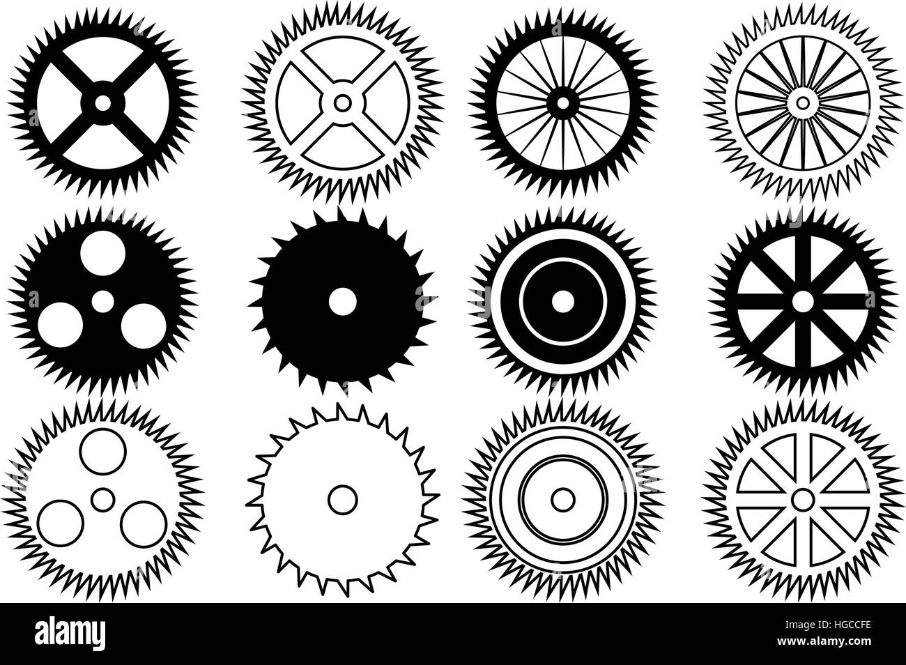 Gear icon vector illustration,cogwheel,set of gear wheels Stock Vector ...