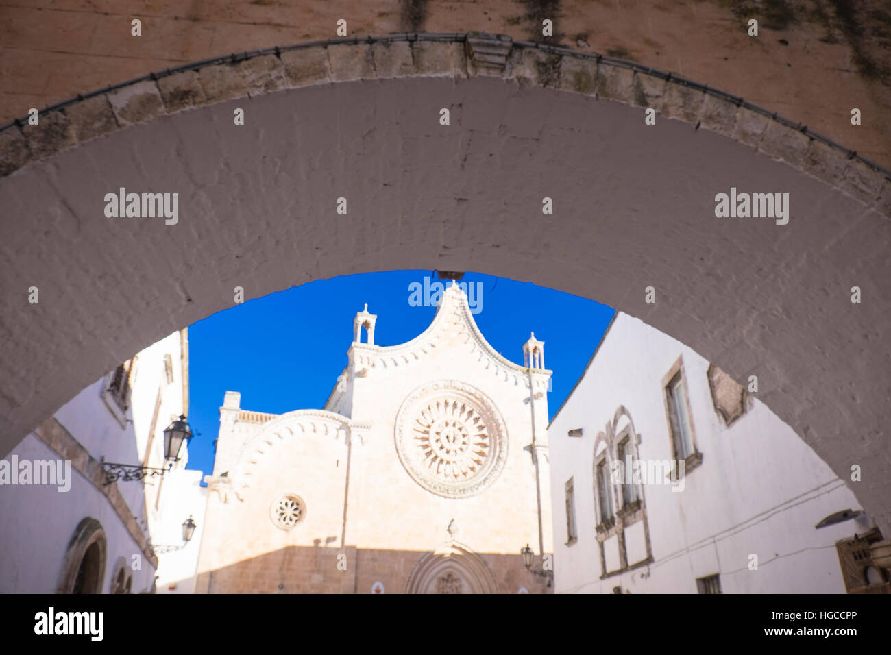 beautiful town of ostuni in puglia,italy Stock Photo