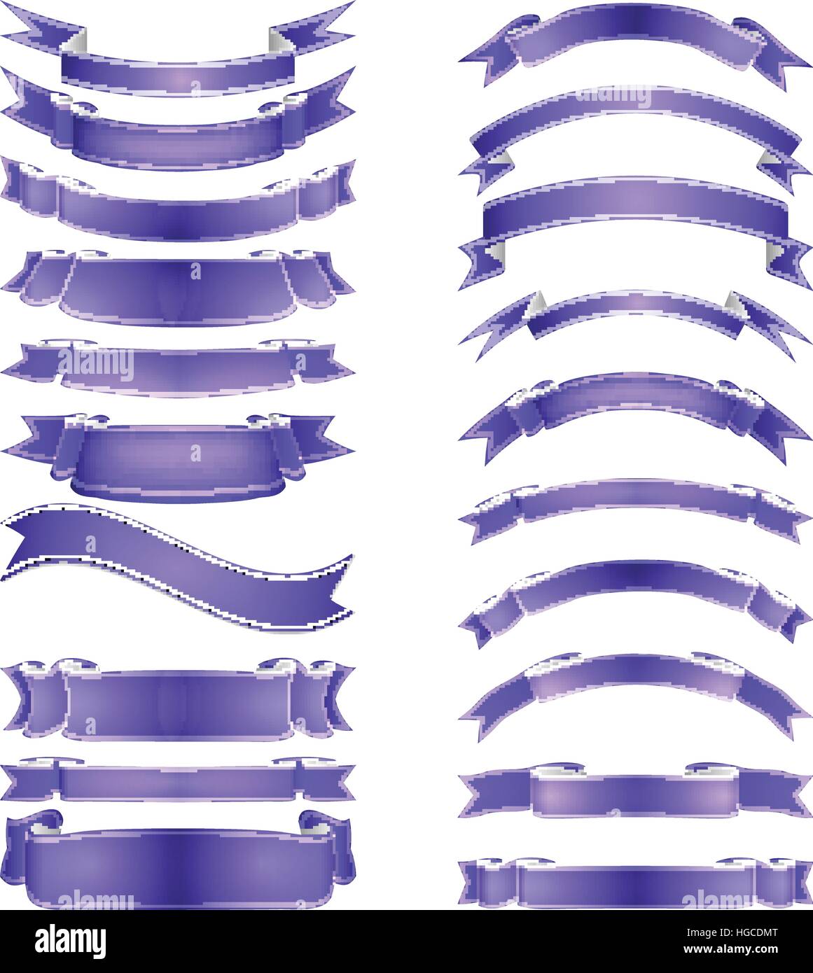 vector ribbons set Stock Vector Image & Art - Alamy