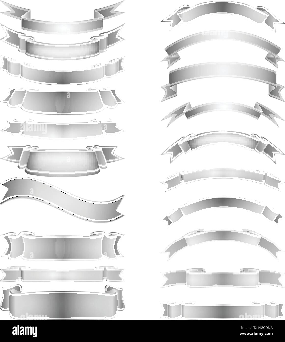 vector ribbons set Stock Vector Image & Art - Alamy