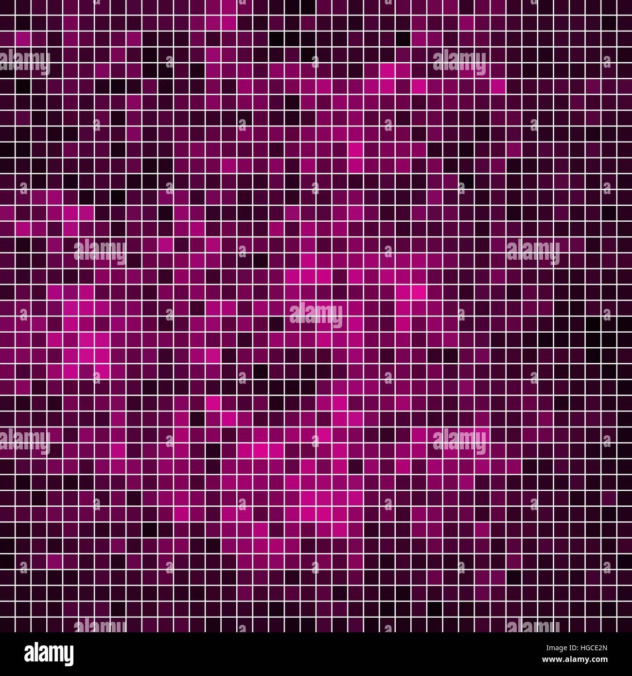 abstract vector square pixel mosaic background - purple and violet ...