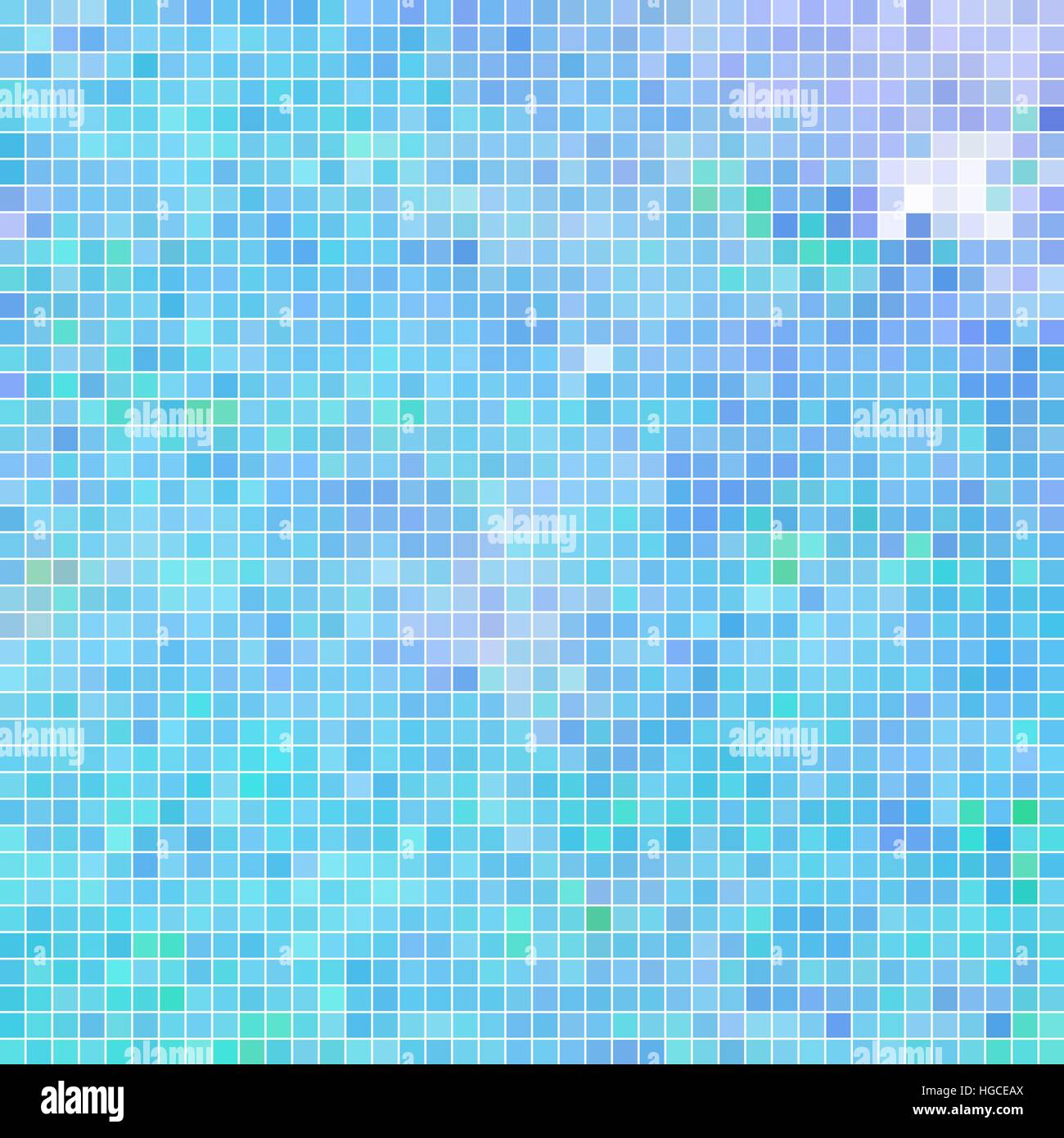 abstract vector square pixel mosaic background - blue Stock Vector ...