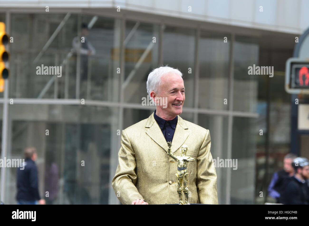 Calgary, Alberta, Canada, April 24 2014: Comic and Entertainment Expo Parade Anthony Daniels C3PO from Star Wars Stock Photo