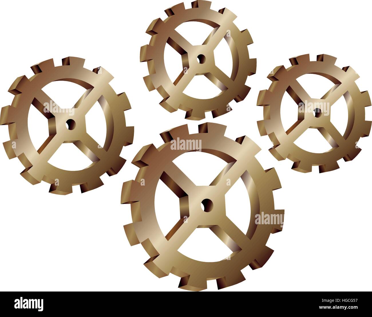 3d machine gears clock vector hi-res stock photography and images - Alamy
