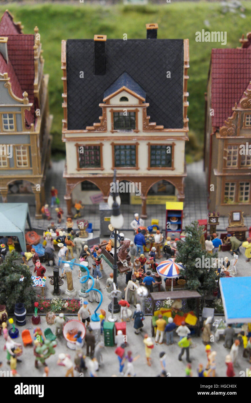Miniatur Wunderland in Speicherstadt district of Hamburg Stock Photo