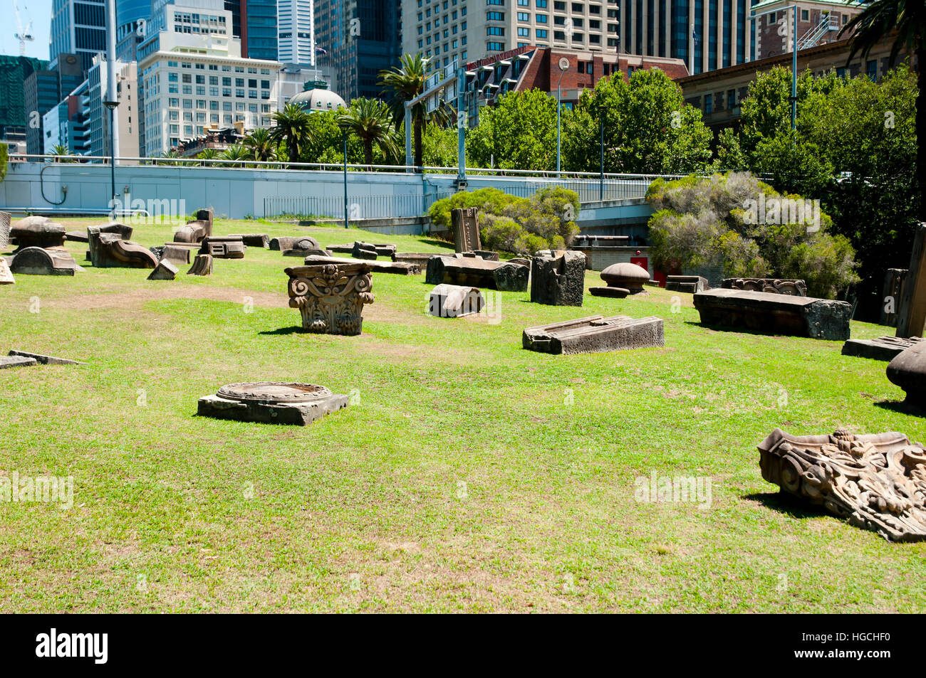 Relics of Demolished Buildings - Sydney - Australia Stock Photo